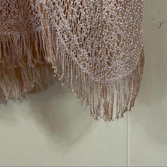 Vintage 70’s Damianou Crochet Scalloped Fringe Maxi Dress and Jacket - Picture 8 of 13